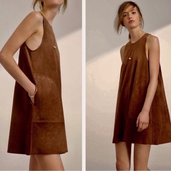 Aritzia Wilfred Faux Suede Dress - Picture 1 of 5